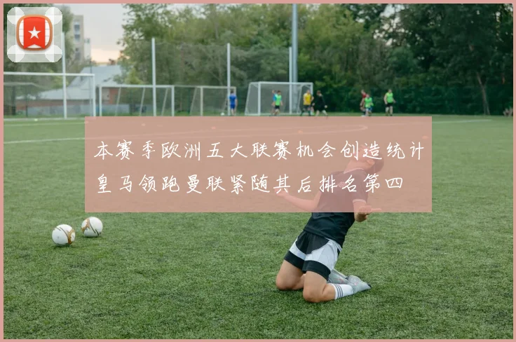 本赛季欧洲五大联赛机会创造统计皇马领跑曼联紧随其后排名第四